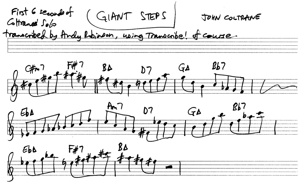 Giant Steps transcription